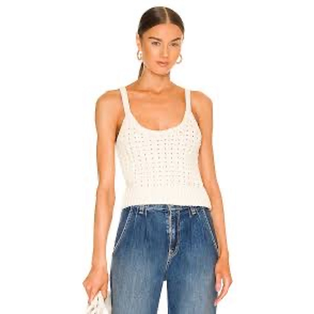 A.L.C. Hadley Crochet Tank Top